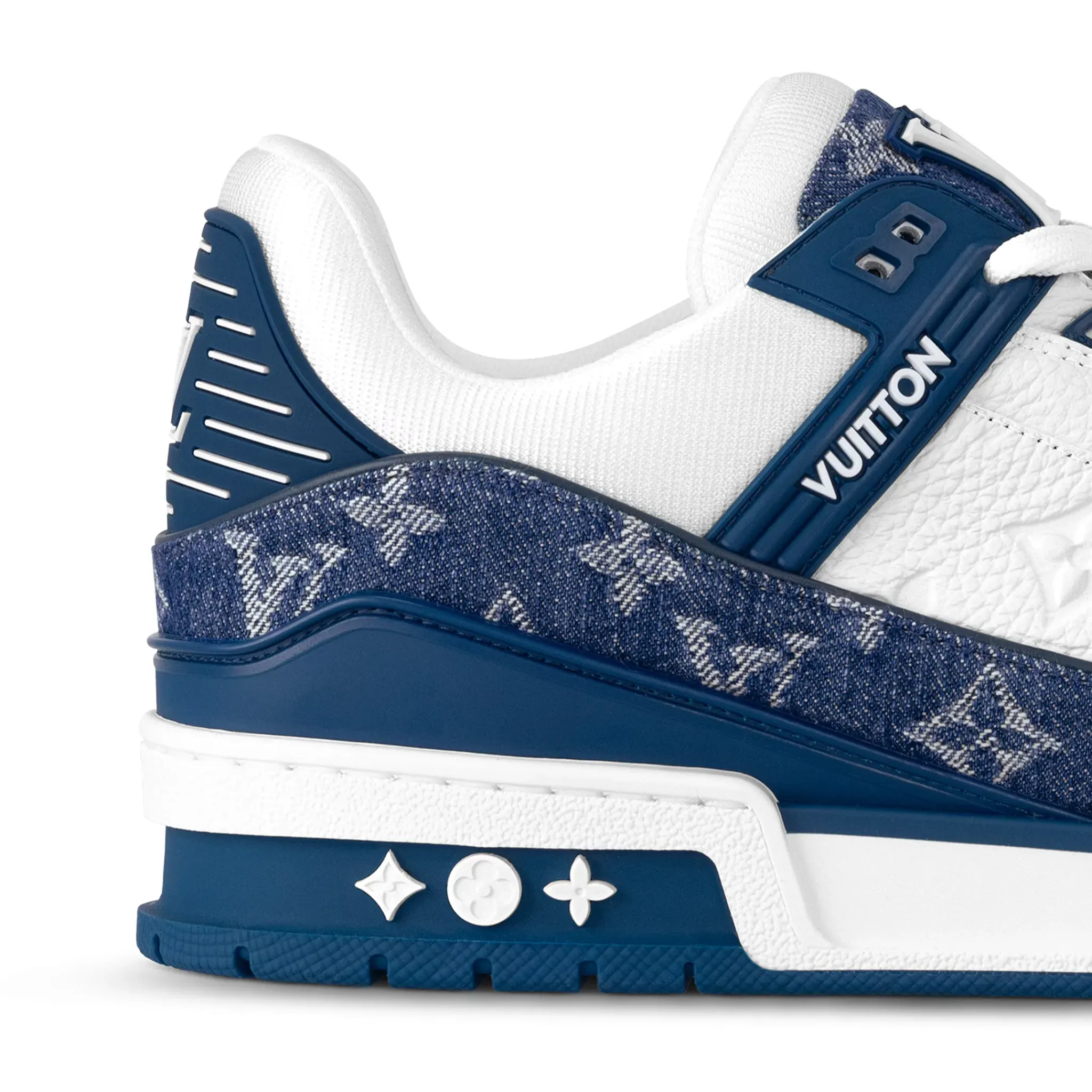 Louis Vuitton LV Monogram Blue Denim Sneaker< Designer Trainers