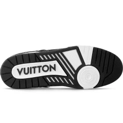 Louis Vuitton LV Monogram Black Denim Sneaker< Black Trainers|Designer Trainers