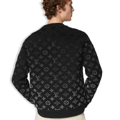 Louis Vuitton LV Monogram Gradient Fil Coupe Black Sweatshirt< Sweatshirts & Hoodies