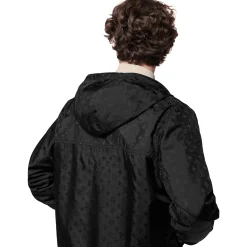 Louis Vuitton LV Monogram Reversible Black Windbreaker< Coats & Jackets