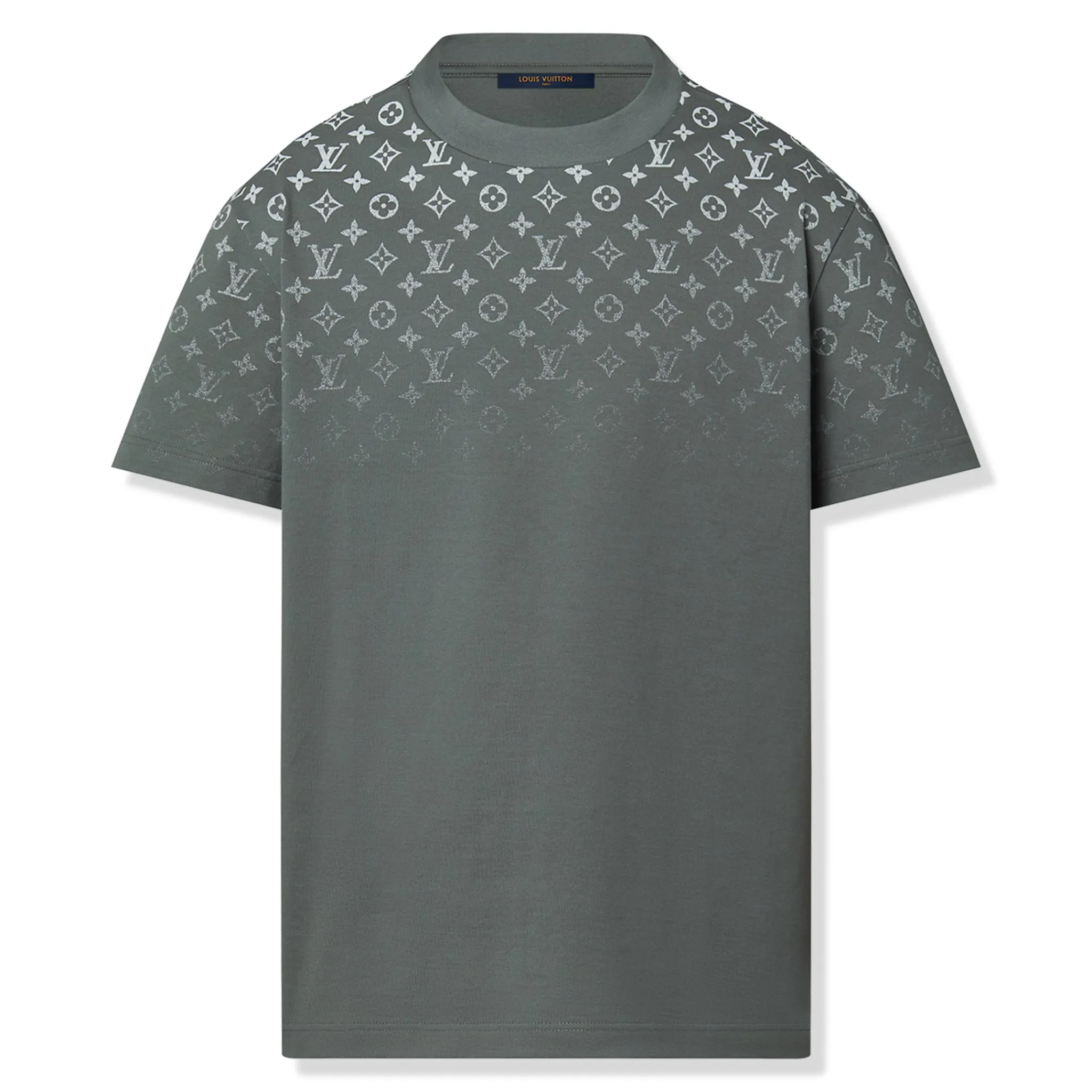 Louis Vuitton LV Monogram Gradient Cotton Grey T Shirt< T-shirts
