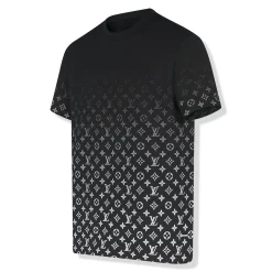 Louis Vuitton LV Monogram Gradient Black White T Shirt< T-shirts