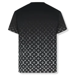 Louis Vuitton LV Monogram Gradient Black White T Shirt< T-shirts