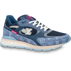 Louis Vuitton LV Run Away Blue Sneaker< Designer Trainers