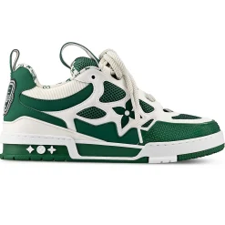 Louis Vuitton LV Skate Monogram Trainer Green Sneaker< Designer Trainers