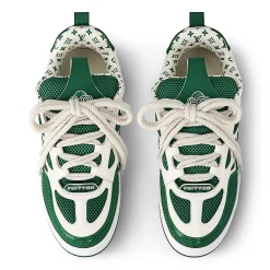 Louis Vuitton LV Skate Monogram Trainer Green Sneaker< Designer Trainers