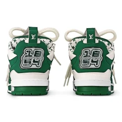 Louis Vuitton LV Skate Monogram Trainer Green Sneaker< Designer Trainers