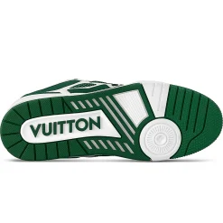 Louis Vuitton LV Skate Monogram Trainer Green Sneaker< Designer Trainers