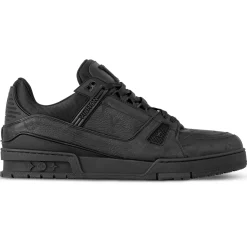 Louis Vuitton LV Trainer Black Monogram Sneaker< Designer Trainers
