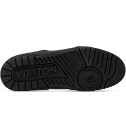 Louis Vuitton LV Trainer Black Monogram Sneaker< Designer Trainers