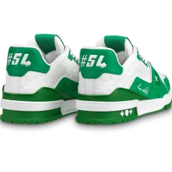 Louis Vuitton LV Trainer '54' White Green Sneaker< Designer Trainers