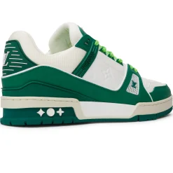 Louis Vuitton LV Trainer White Green Sneaker< Designer Trainers