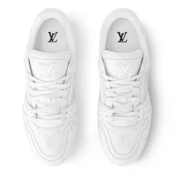 Louis Vuitton LV Trainer White Monogram Sneaker< White Trainers|Designer Trainers