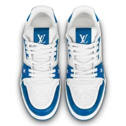 Louis Vuitton LV Trainer '54' White Blue Sneaker< Designer Trainers