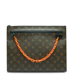 Louis Vuitton Monogram A4 Pouch Brown< Bags