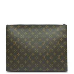 Louis Vuitton Monogram A4 Pouch Brown< Bags