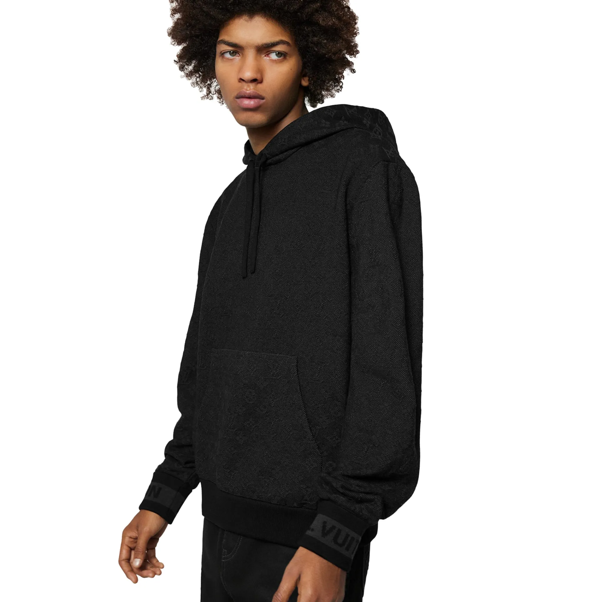 Louis Vuitton Monogram Anthracite Grey Hoodie< Sweatshirts & Hoodies