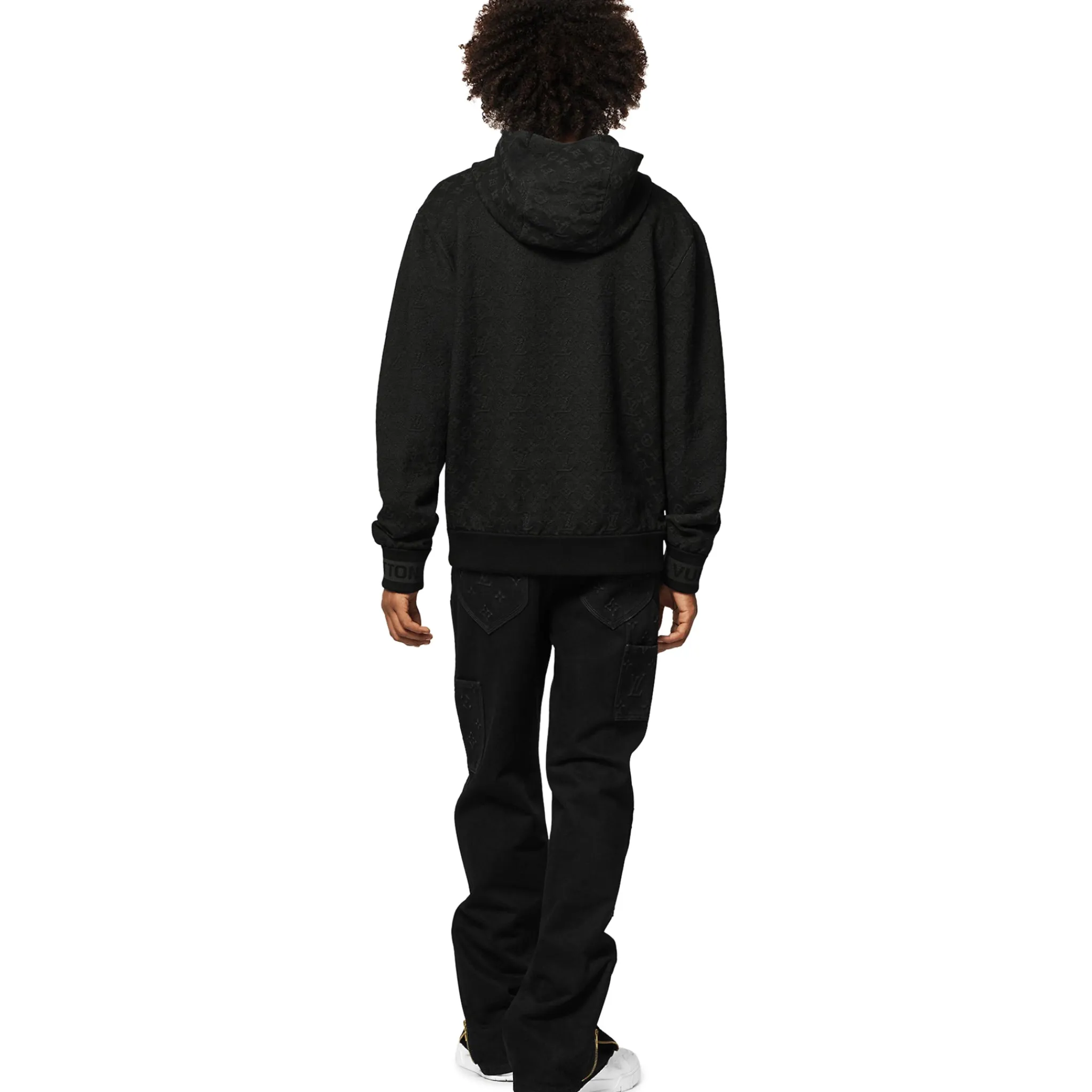 Louis Vuitton Monogram Anthracite Grey Hoodie< Sweatshirts & Hoodies