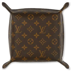 Project Crepslocker Louis Vuitton Monogram Brown Custom Leather Tray< Designer Home Accessories|Everything Else