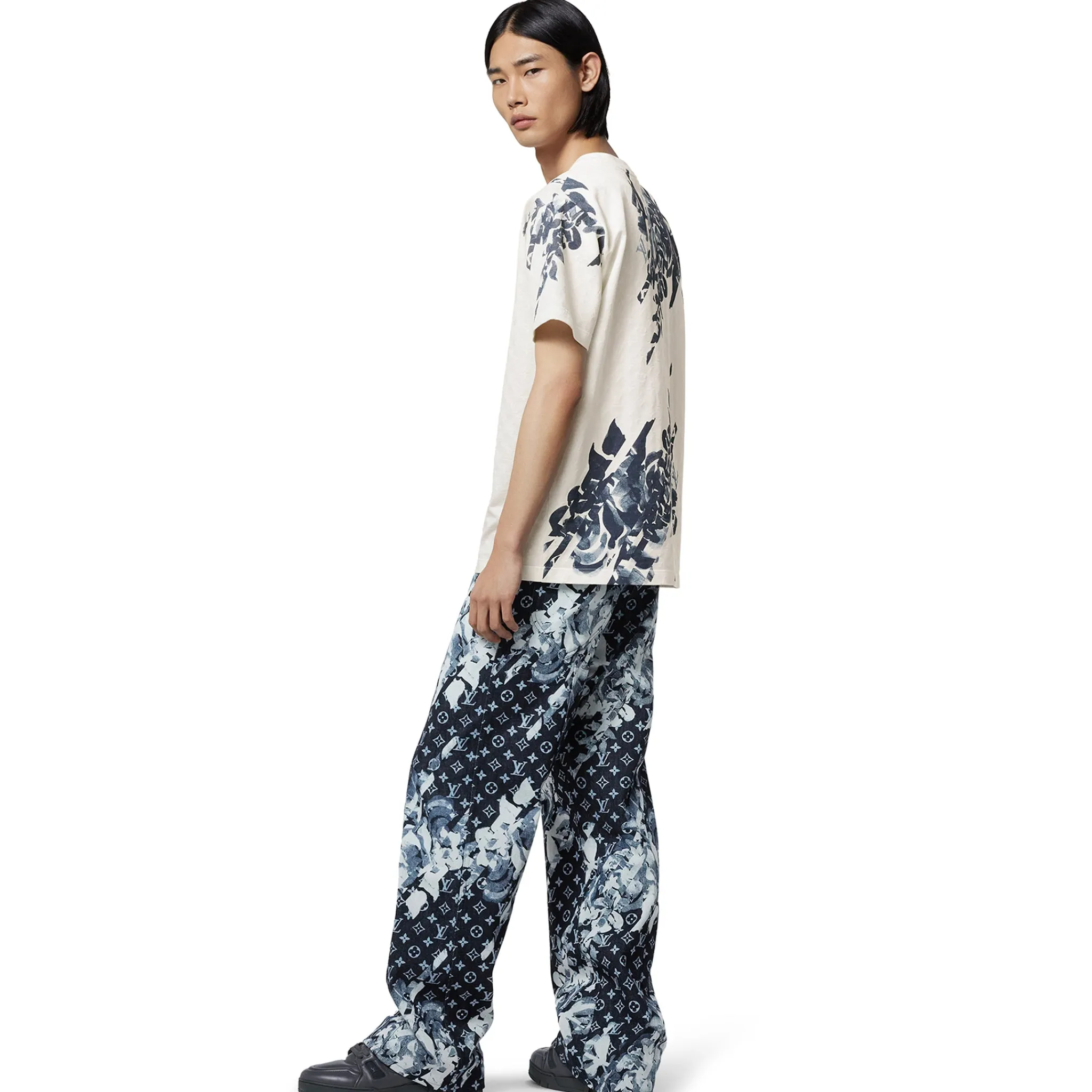 Louis Vuitton Monogram Cotton Piqué White T Shirt< T-shirts