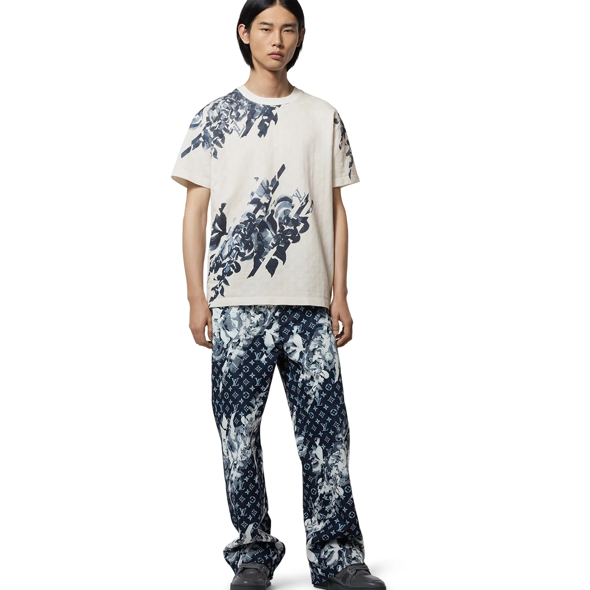 Louis Vuitton Monogram Cotton Piqué White T Shirt< T-shirts