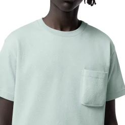 Louis Vuitton Monogram 3D Pocket Cotton Blue T Shirt< T-shirts