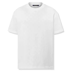 Louis Vuitton Monogram Fil Coupe Cotton White T Shirt< T-shirts