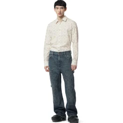 Louis Vuitton Monogram Long-Sleeved Cotton Shirt White< Shirts