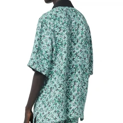 Louis Vuitton Monogram Pointilism Crepe Short Sleeved Blue Haze Shirt< Shirts