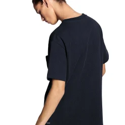 Louis Vuitton Monogram Signature 3D Pocket Cotton T Shirt Dark Blue< T-shirts
