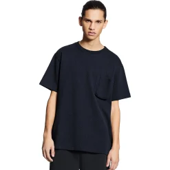 Louis Vuitton Monogram Signature 3D Pocket Cotton T Shirt Dark Blue< T-shirts