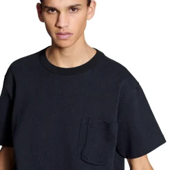 Louis Vuitton Monogram Signature 3D Pocket Cotton T Shirt Dark Blue< T-shirts