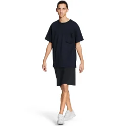 Louis Vuitton Monogram Signature 3D Pocket Cotton T Shirt Dark Blue< T-shirts