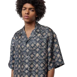 Louis Vuitton Monogram Silk Short Sleeved Shirt< Shirts