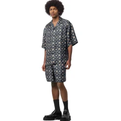 Louis Vuitton Monogram Silk Short Sleeved Shirt< Shirts