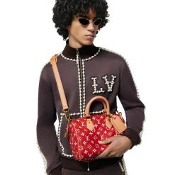 Louis Vuitton Monogram Speedy P9 Red Bandoulière 25< Cross Body Bags|Bags