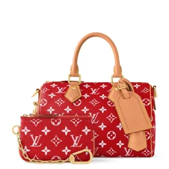 Louis Vuitton Monogram Speedy P9 Red Bandoulière 25< Cross Body Bags|Bags