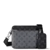 Louis Vuitton Monogram Trio Messenger Bag Black Grey< Cross Body Bags|Bags
