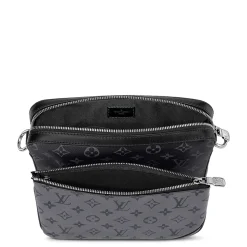 Louis Vuitton Monogram Trio Messenger Bag Black Grey< Cross Body Bags|Bags