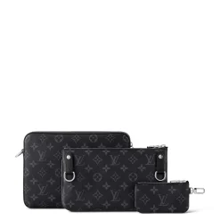 Louis Vuitton Monogram Trio Messenger Bag Black Grey< Cross Body Bags|Bags