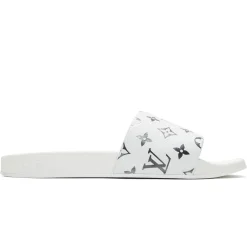 Louis Vuitton Monogram White Silver Slides< White Trainers|Sandals & Slides