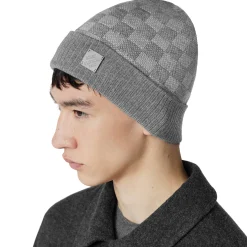 Louis Vuitton Néo Petit Damier Grey Beanie & Scarf< Hats & Caps