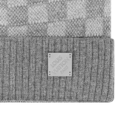 Louis Vuitton Néo Petit Damier Grey Beanie & Scarf< Hats & Caps