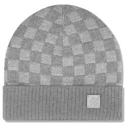 Louis Vuitton Néo Petit Damier Grey Beanie & Scarf< Hats & Caps