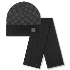 Louis Vuitton Néo Petit Damier Anthracite Beanie & Scarf< Hats & Caps