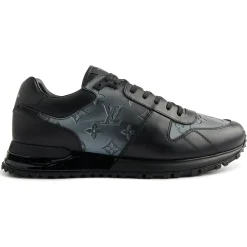 Louis Vuitton Run Away Black Silver Iridecscent Sneaker< Black Trainers|Designer Trainers