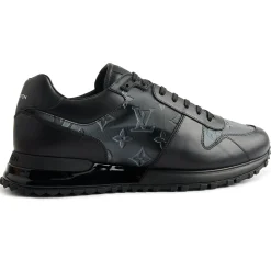 Louis Vuitton Run Away Black Silver Iridecscent Sneaker< Black Trainers|Designer Trainers