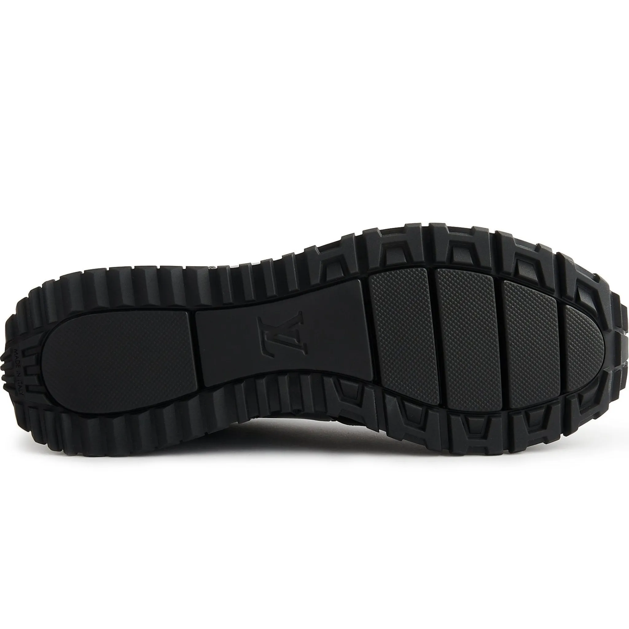 Louis Vuitton Run Away Black Silver Iridecscent Sneaker< Black Trainers|Designer Trainers