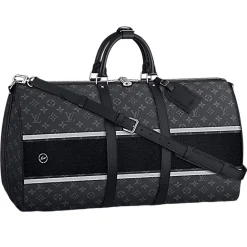 Louis Vuitton x Fragment Keepall Bandouliere Monogram Eclipse 55< Keepalls