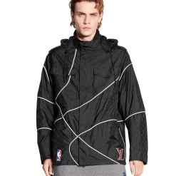 Louis Vuitton x NBA Monogram Black Windbreaker< Coats & Jackets